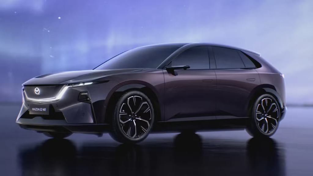 Mazda CX-6e, elektrikli SUV, Mazda elektrikli, NRGkick, taşınabilir şarj cihazı, uzun menzil EV